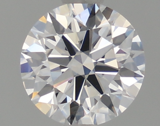 1.08-carat round diamond with D color, null cut, and VVS2 clarity.