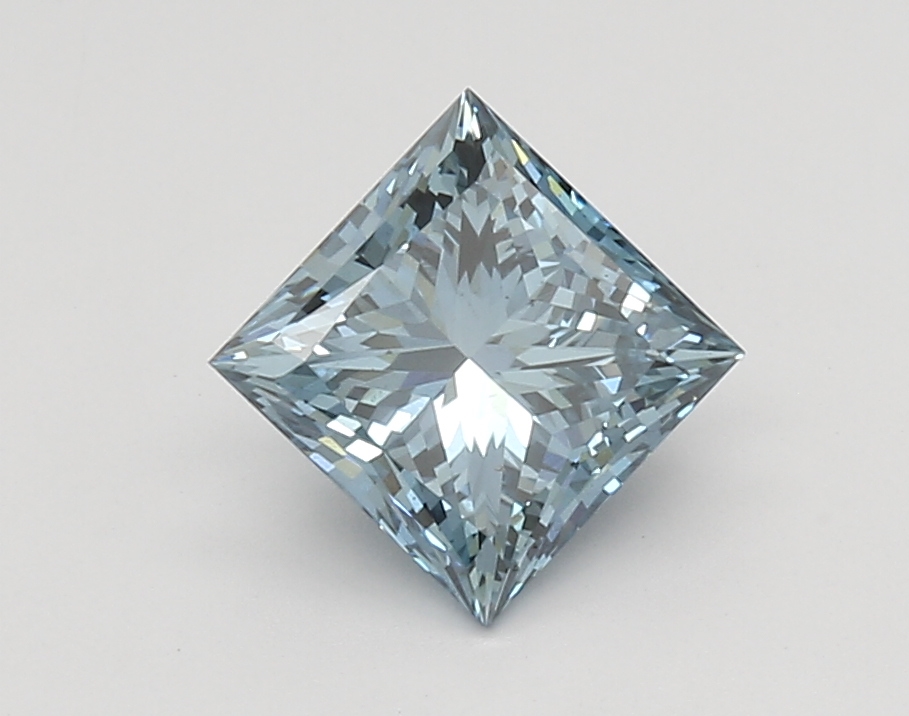 1.7-carat princess diamond with null color, null cut, and VS2 clarity.