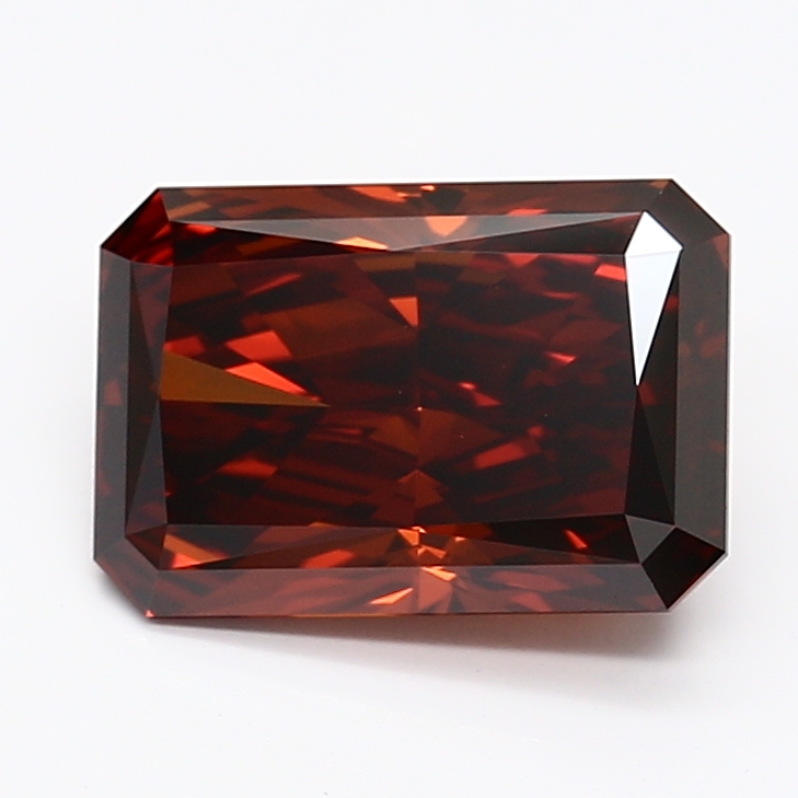 2.03-carat radiant diamond with null color, null cut, and VVS2 clarity.