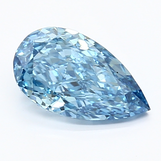 1.12-carat pear diamond with null color, null cut, and VVS2 clarity.