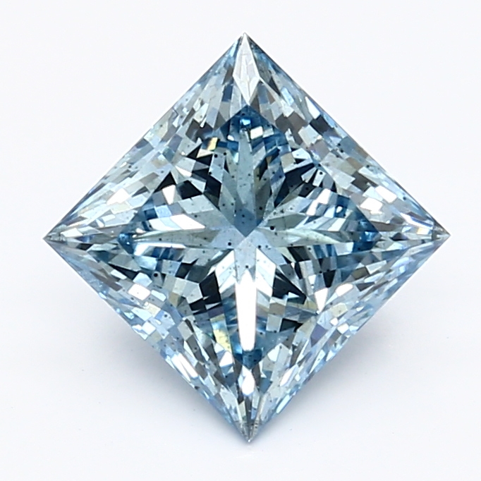 1.72-carat princess diamond with null color, null cut, and SI2 clarity.