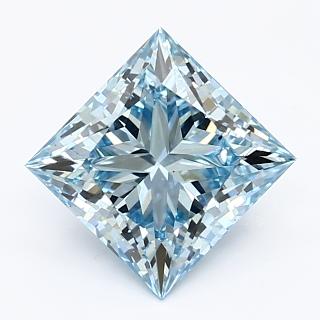 1.44-carat princess diamond with null color, null cut, and VS2 clarity.