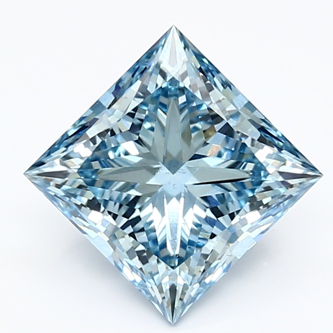 2.71-carat princess diamond with null color, null cut, and VS2 clarity.