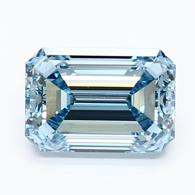 1.84-carat emerald diamond with null color, null cut, and VS1 clarity.