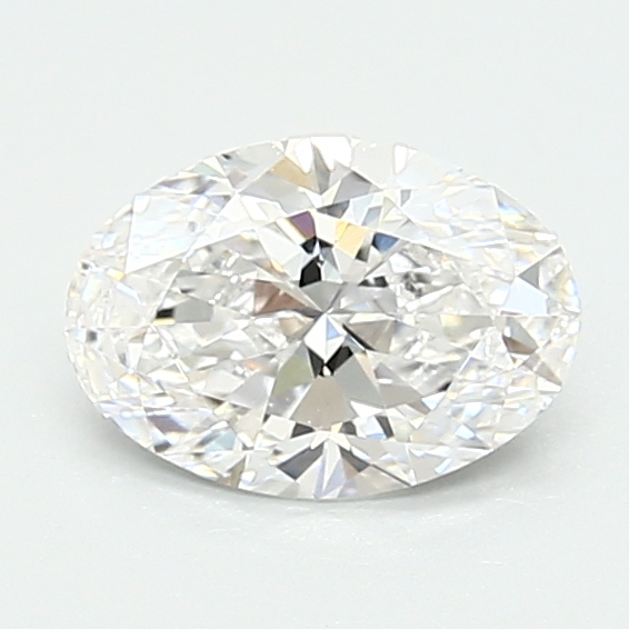 0.97-carat oval diamond with D color, null cut, and VS1 clarity.
