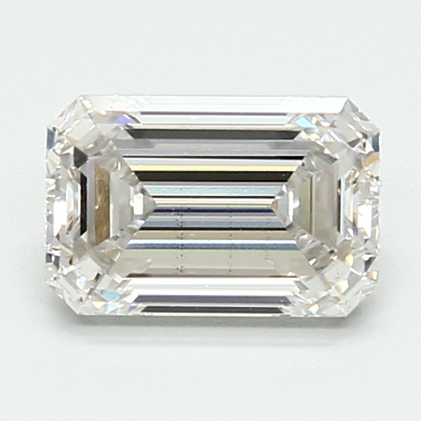 1.57-carat emerald diamond with G color, null cut, and VS1 clarity.