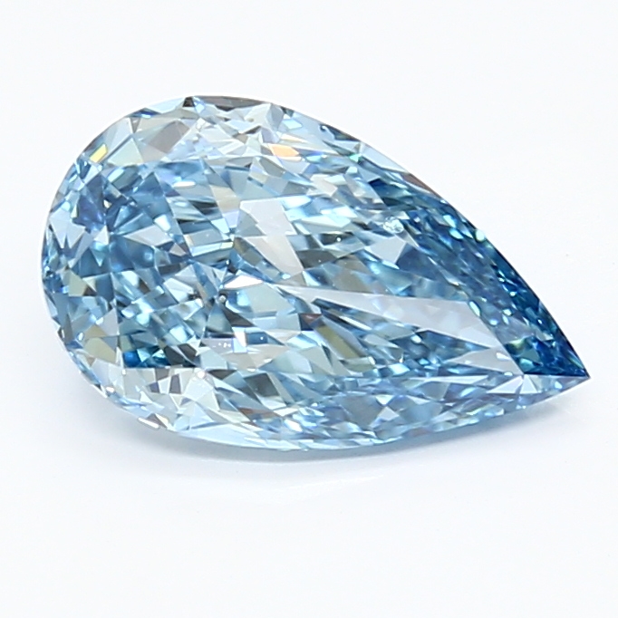1.79-carat pear diamond with null color, null cut, and VVS2 clarity.