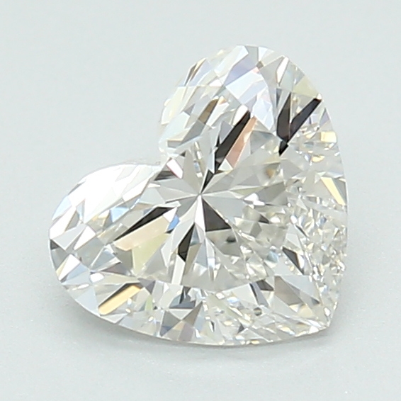 0.99-carat heart diamond with F color, null cut, and VVS1 clarity.