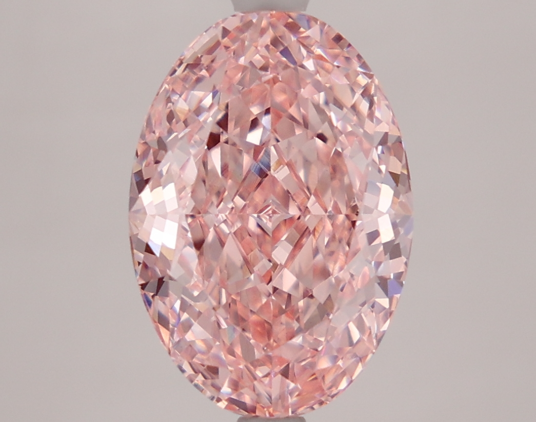5-carat oval diamond with G color, null cut, and VVS2 clarity.