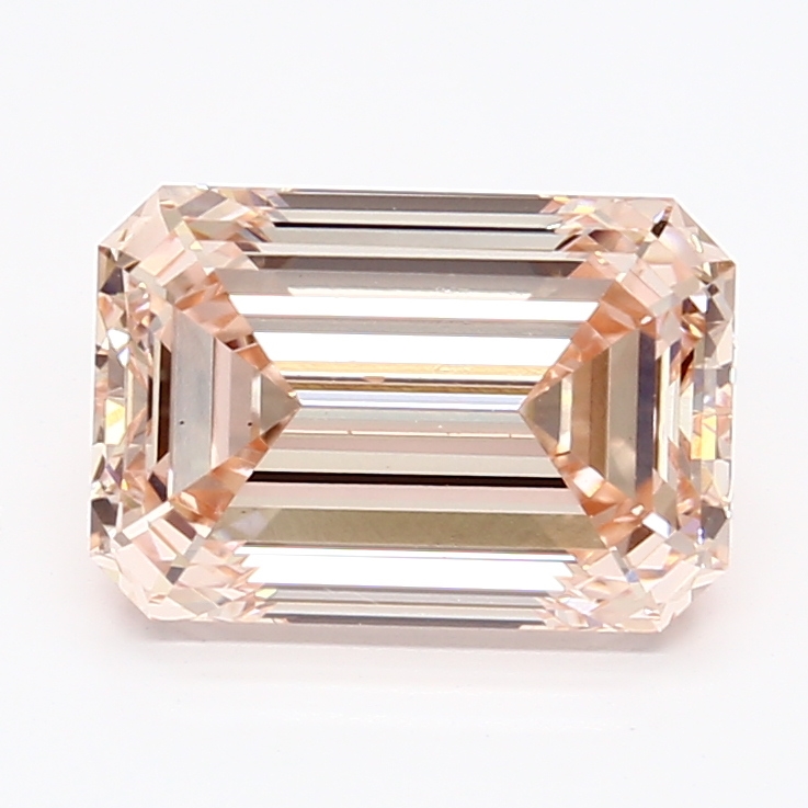 2.38-carat emerald diamond with null color, null cut, and VS2 clarity.