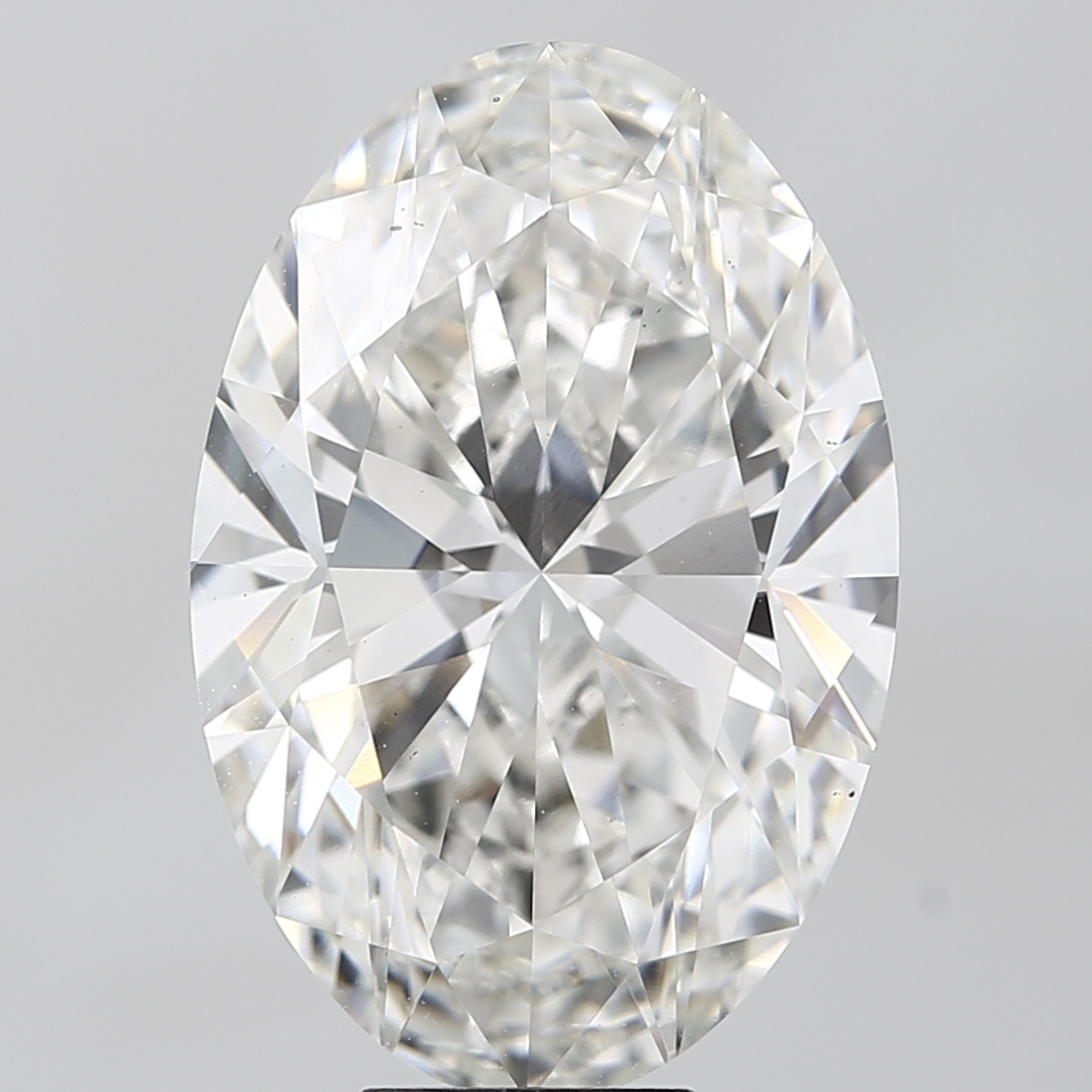 11.5-carat oval diamond with G color, null cut, and VS1 clarity.