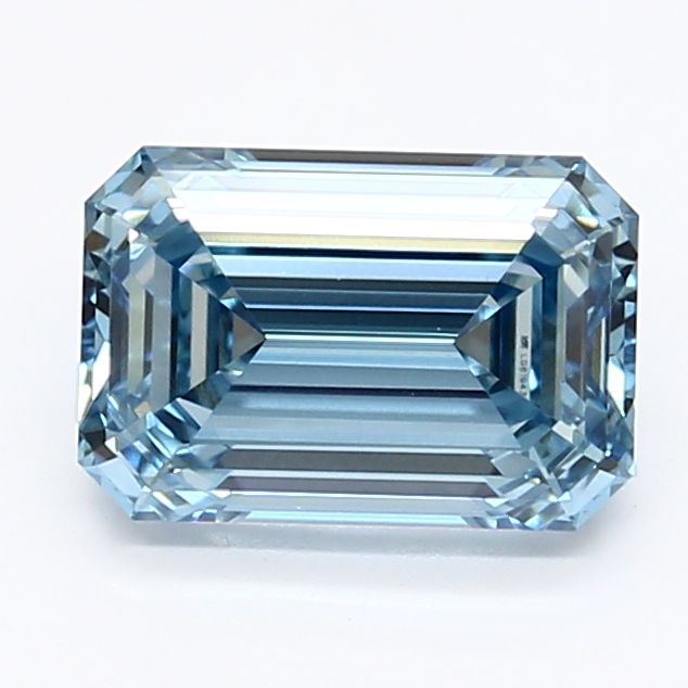 1.63-carat emerald diamond with null color, null cut, and VVS2 clarity.