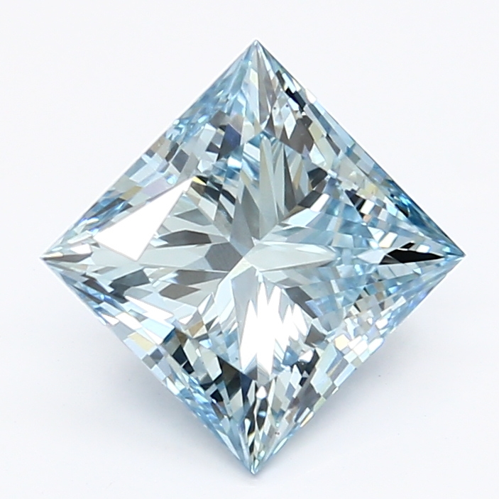 2.05-carat princess diamond with null color, null cut, and VS1 clarity.