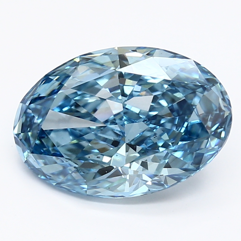 2.83-carat oval diamond with null color, null cut, and VS1 clarity.