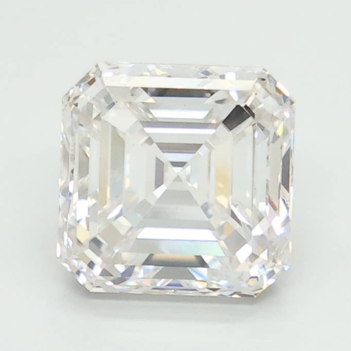 2.5-carat asscher diamond with E color, null cut, and VS1 clarity.