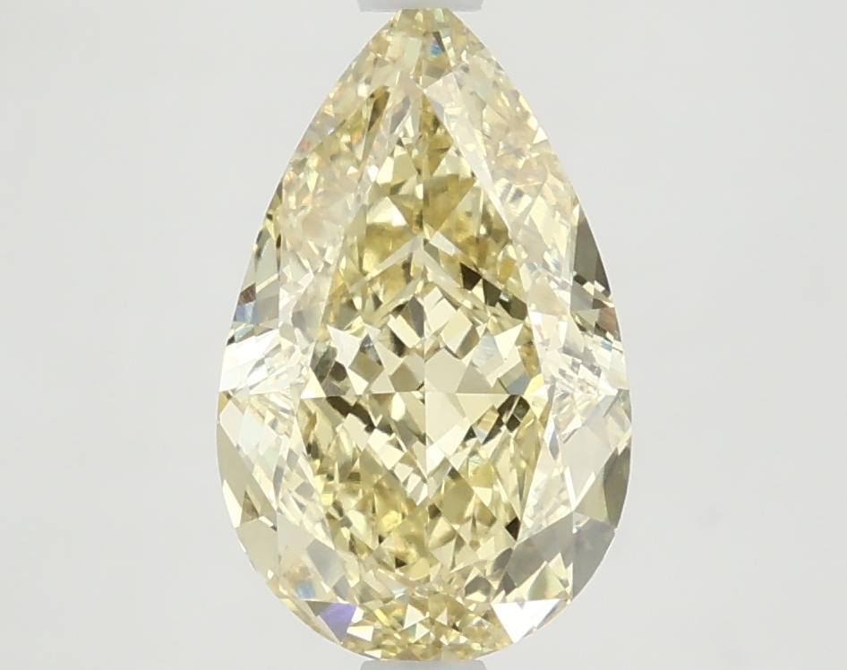 Pear 3.13ct Yellow VS1