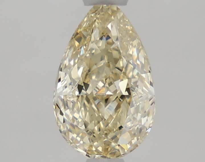 1.29-carat pear diamond with null color, null cut, and VS1 clarity.