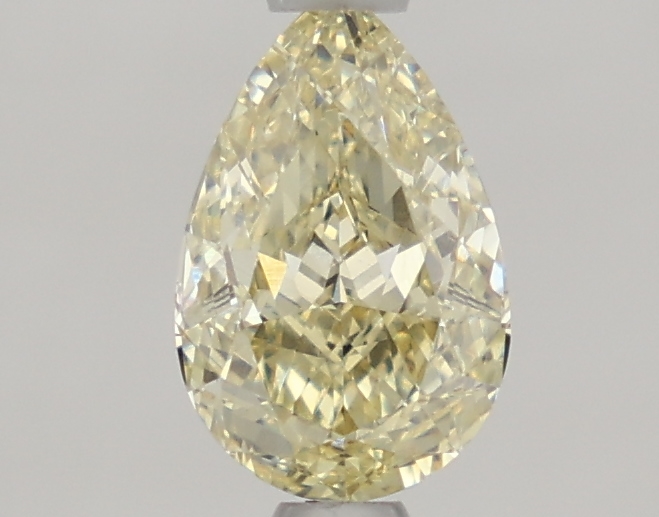 1.05-carat pear diamond with null color, null cut, and VVS2 clarity.