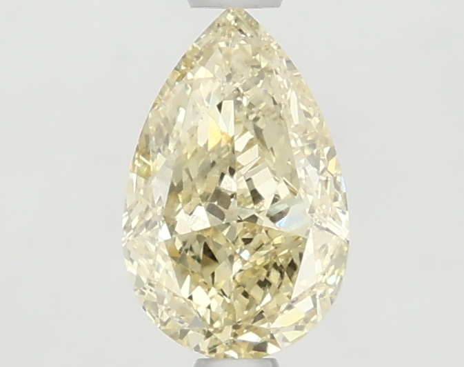 1.1-carat pear diamond with null color, null cut, and VS1 clarity.