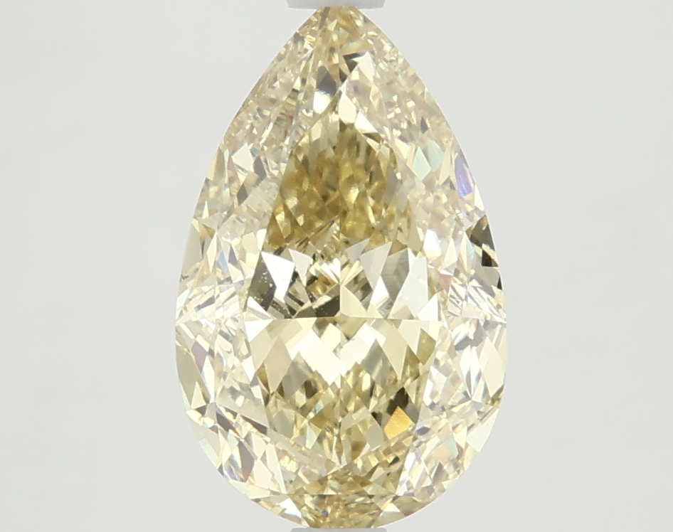 Pear 3.16ct Yellow VVS2