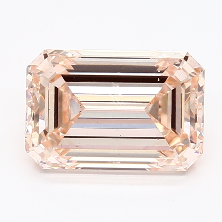 2.42-carat emerald diamond with null color, null cut, and VS2 clarity.