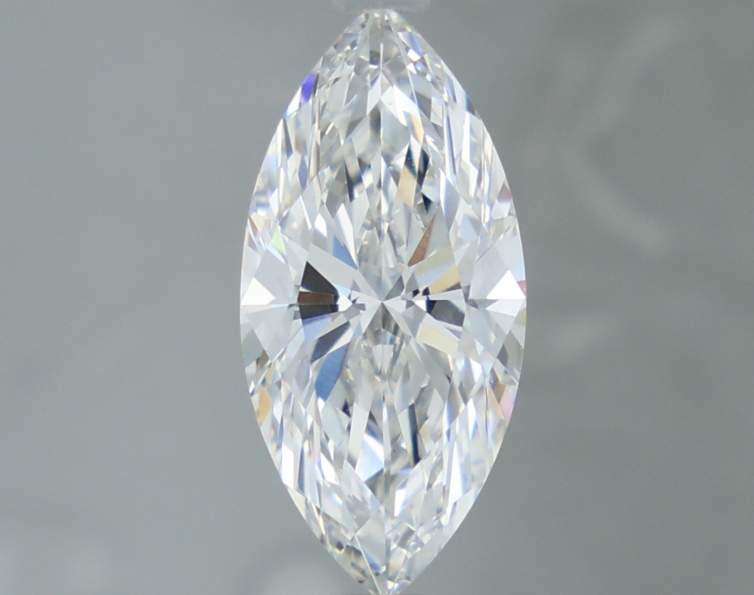 2.04-carat marquise diamond with F color, null cut, and VVS2 clarity.
