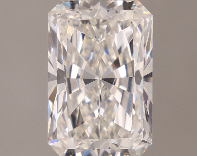 2.09-carat radiant diamond with F color, null cut, and VVS2 clarity.
