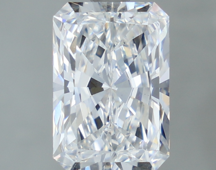 2.11-carat radiant diamond with D color, null cut, and VS1 clarity.