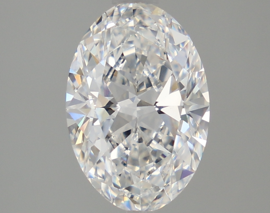 2.06-carat oval diamond with D color, null cut, and VVS2 clarity.