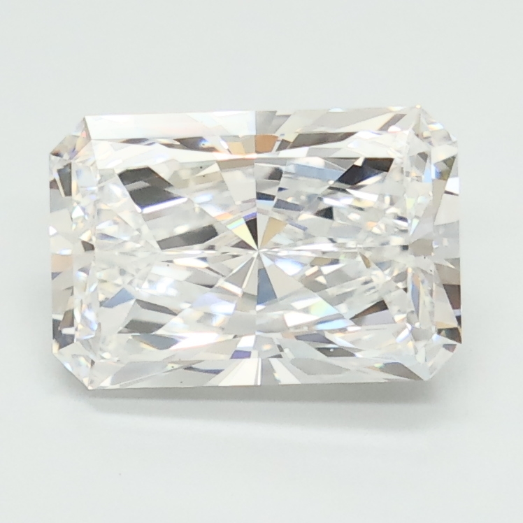 2.08-carat radiant diamond with D color, null cut, and VS2 clarity.