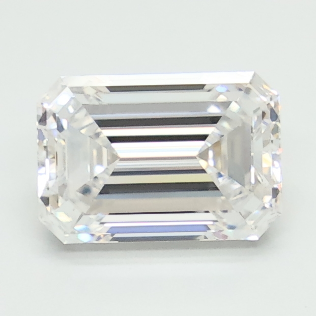 1.52-carat emerald diamond with D color, null cut, and VVS2 clarity.