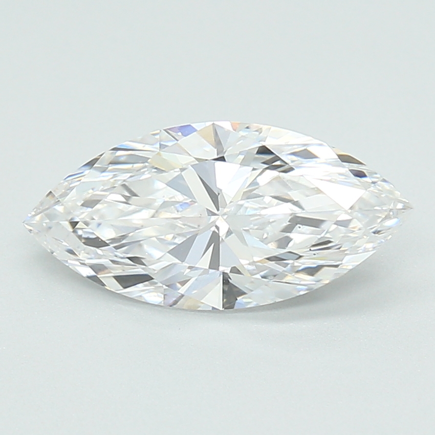1.4-carat marquise diamond with D color, null cut, and VS2 clarity.
