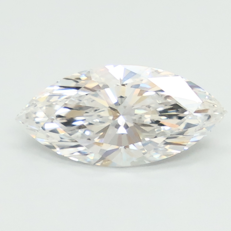 1.29-carat marquise diamond with D color, null cut, and VVS1 clarity.