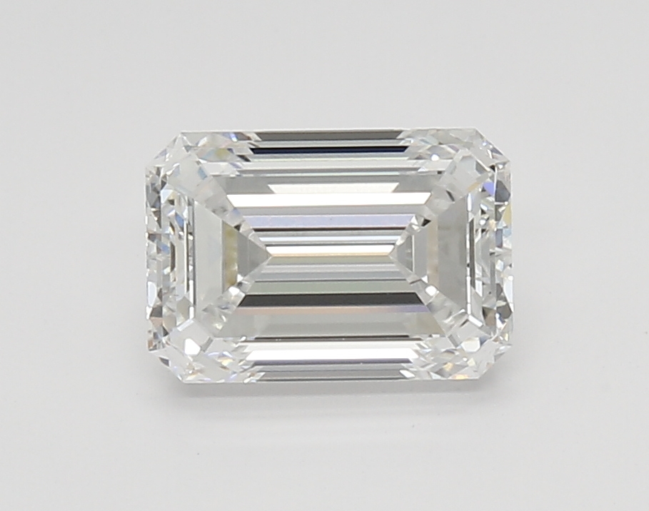 2.02-carat emerald diamond with E color, null cut, and VS1 clarity.