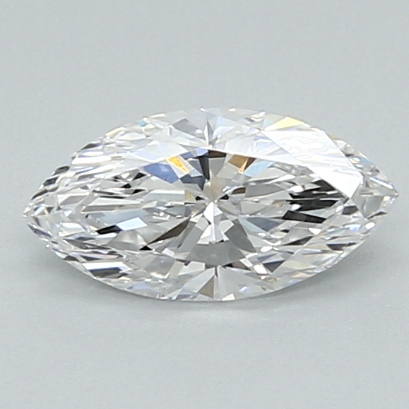 0.66-carat marquise diamond with D color, null cut, and VVS1 clarity.