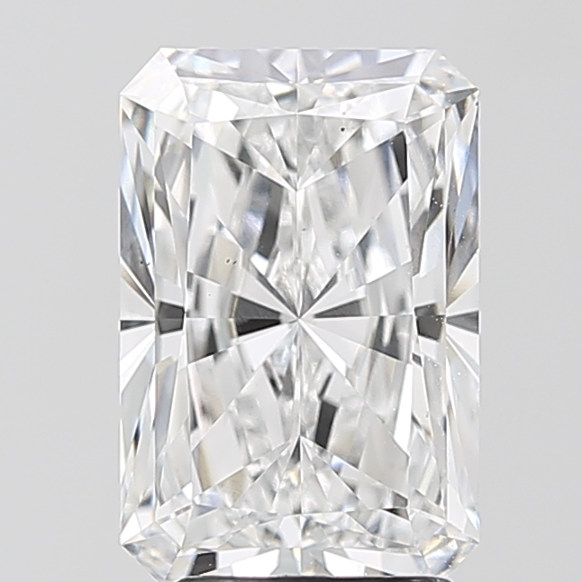 3.11-carat radiant diamond with D color, null cut, and VS2 clarity.