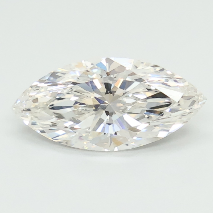1.1-carat marquise diamond with F color, null cut, and VVS1 clarity.