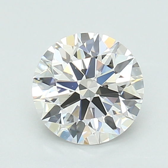 0.73-carat round diamond with D color, null cut, and VVS2 clarity.