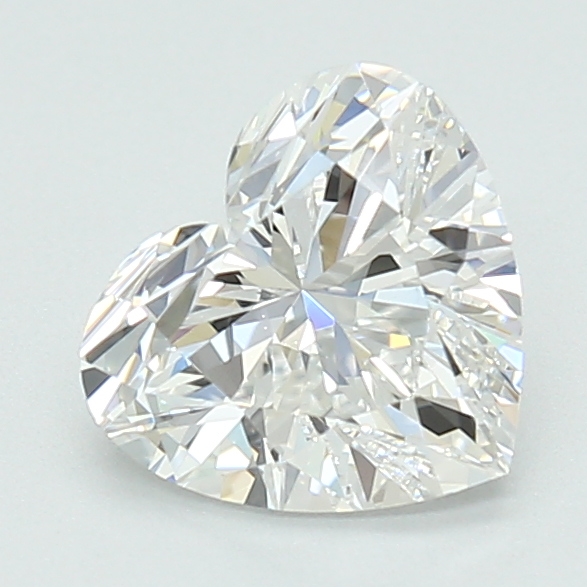 1.2-carat heart diamond with E color, null cut, and VS1 clarity.