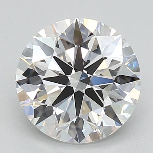 1.51-carat round diamond with D color, null cut, and VVS2 clarity.