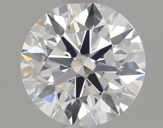 1.57-carat round diamond with D color, null cut, and VVS2 clarity.