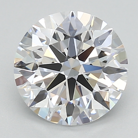 1.55-carat round diamond with E color, null cut, and VVS1 clarity.