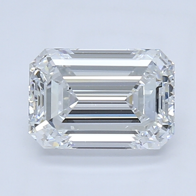 1.51-carat emerald diamond with D color, null cut, and VVS1 clarity.