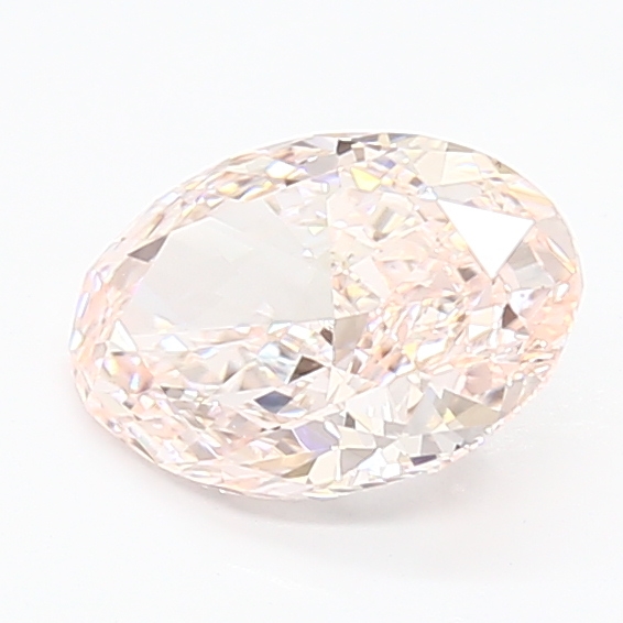 1.29-carat oval diamond with null color, null cut, and VVS2 clarity.